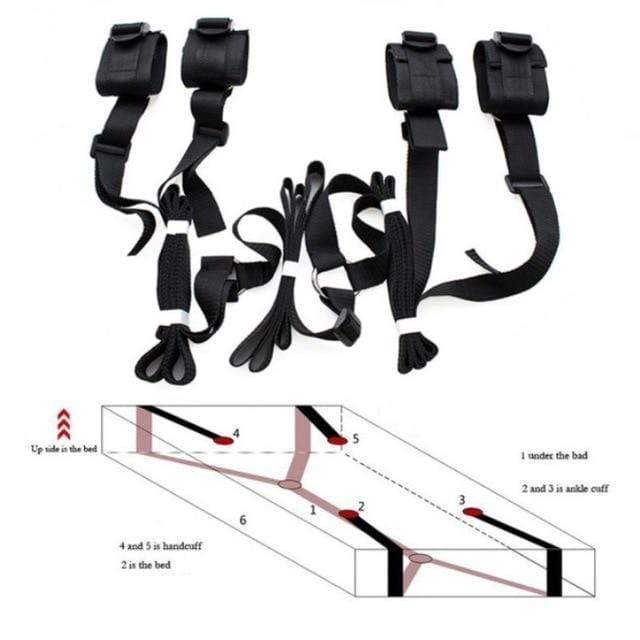 Sex Bondage Handcuffs&Neck Pillow&Ankle Cuff Nipple Clamps Clitoris BDSM Bondage Restraints Set Sex Toys For Woman Couples Slave - SxLife Official
