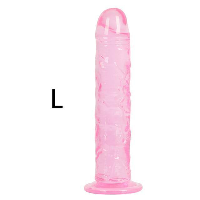 Strong Suction Cup Soft Jelly Dildo - SxLife Official