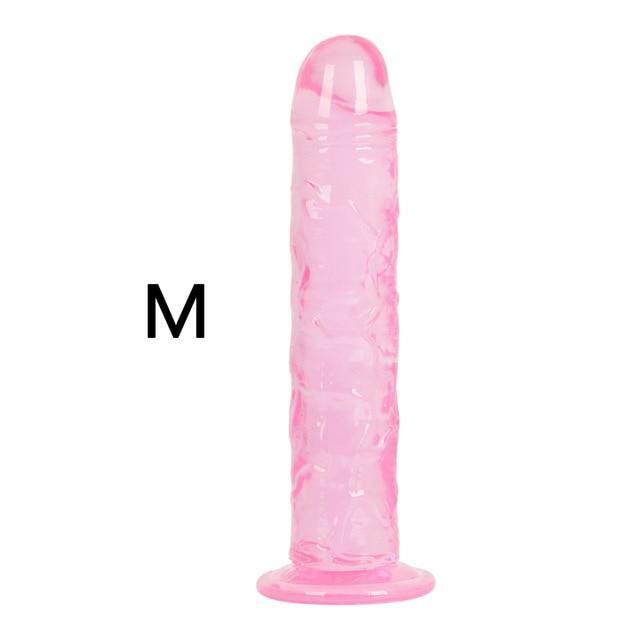 Strong Suction Cup Soft Jelly Dildo - SxLife Official