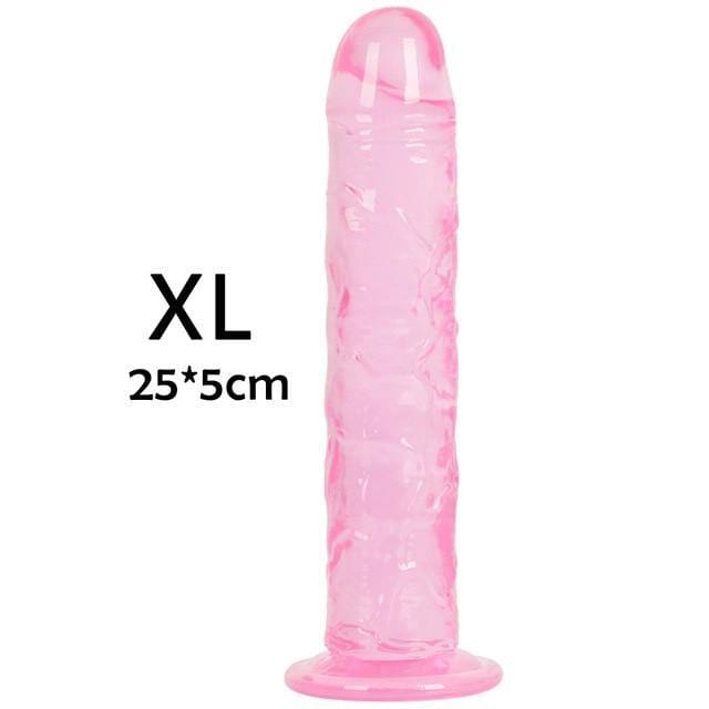 Strong Suction Cup Soft Jelly Dildo - SxLife Official