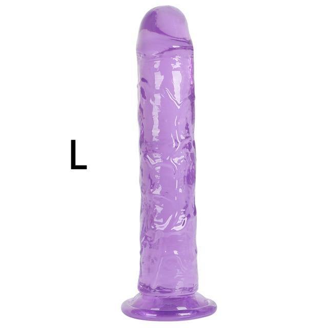 Strong Suction Cup Soft Jelly Dildo - SxLife Official