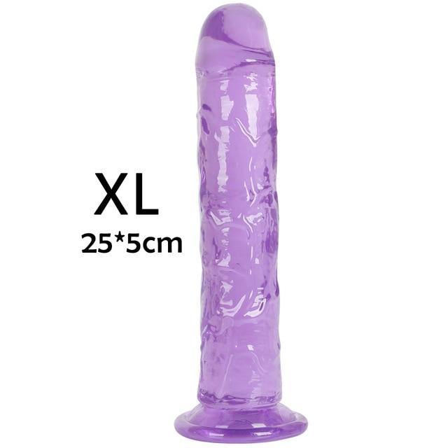 Strong Suction Cup Soft Jelly Dildo - SxLife Official