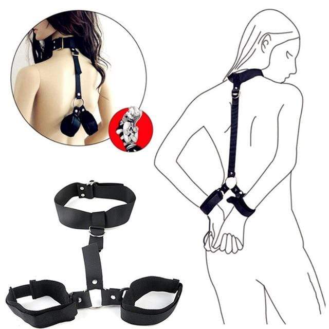 Sex Bondage Handcuffs&Neck Pillow&Ankle Cuff Nipple Clamps Clitoris BDSM Bondage Restraints Set Sex Toys For Woman Couples Slave - SxLife Official