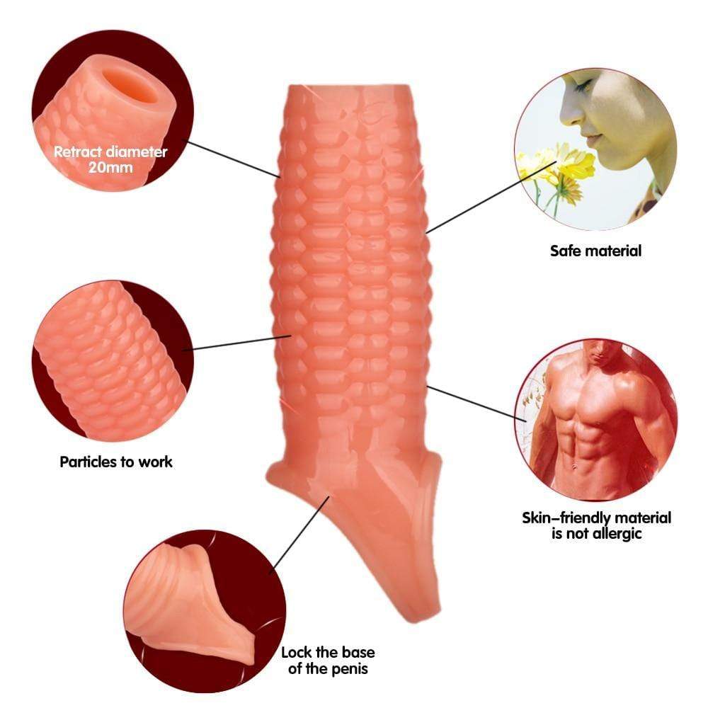 Silicone Reusable Condoms Penis Sleeve Cover - SxLife Official