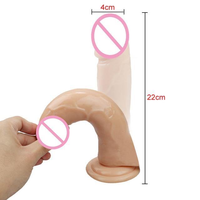 Strong Suction Cup Soft Jelly Dildo - SxLife Official